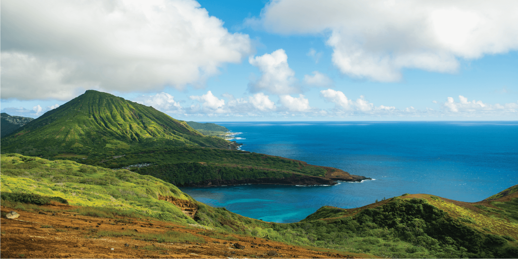 ocean and mountains